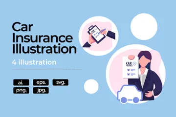 Car Insurance Illustration Pack