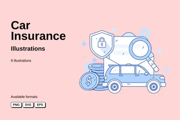 Car Insurance Illustration Pack