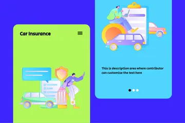 Car Insurance Illustration Pack