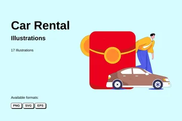 Car Rental Illustration Pack