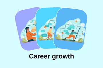 Career Growth Illustration Pack
