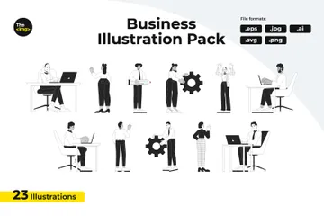 Career In Business Company Illustration Pack