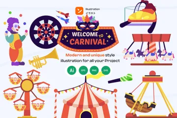 Carnaval Illustration Pack
