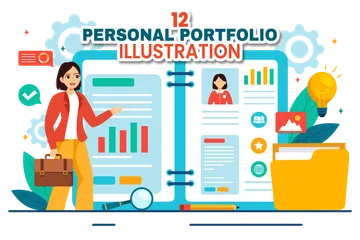 Portafolio personal Paquete de Ilustraciones