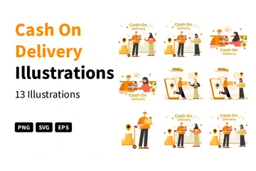 Cash On Delivery Illustration Pack