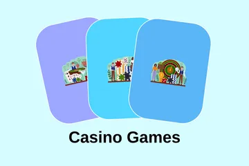 Casino Spiele Illustrationspack