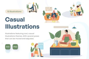 Casual Illustration Pack