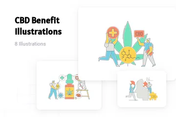 CBD Benefit Illustration Pack