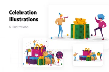 Celebracion Paquete de Ilustraciones