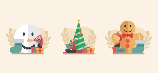 Celebrate Christmas Illustration Pack