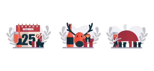 Celebrate Christmas Illustration Pack