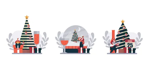 Celebrate Christmas Illustration Pack