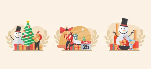 Celebrate Christmas Illustration Pack