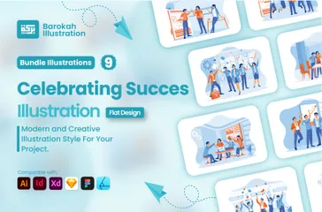 Celebrating Success Illustration Pack