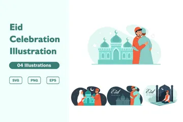 Célébration de l'Aïd Pack d'Illustrations