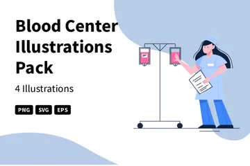 Centro de sangre Paquete de Ilustraciones