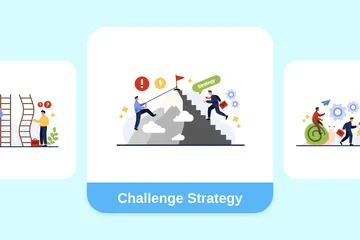 Challenge Strategy Illustration Pack