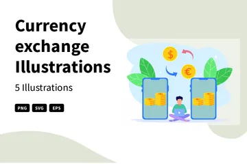 Échange de devises Pack d'Illustrations