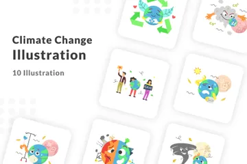 Changement climatique Pack d'Illustrations