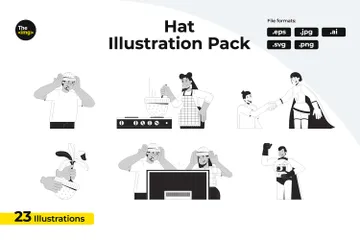 Chapeaux Illustration Pack