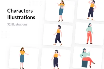 Characters Illustration Pack