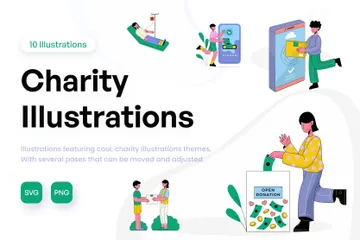Charity Illustration Pack