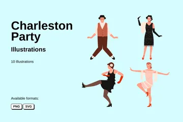 Charleston Party Illustration Pack