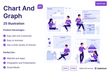 Chart And Graph Volume 1 Illustration Pack