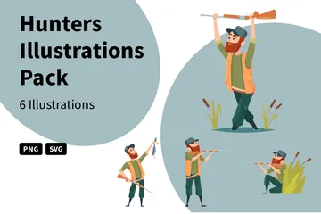 Chasseurs Pack d'Illustrations