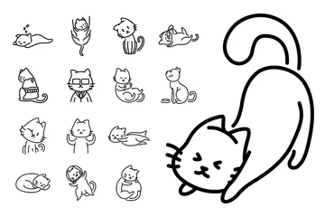 Chat Pack d'Illustrations