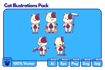 Chat Pack d'Illustrations