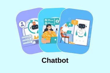 Chatbot Illustration Pack