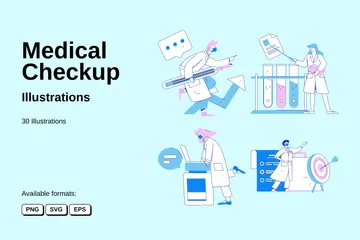 Check-up médico Pacote de Ilustrações