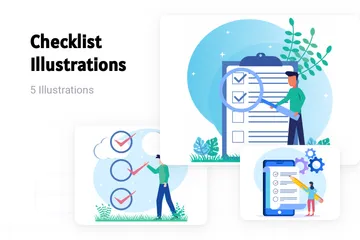 Checklist Illustration Pack