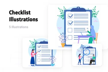 Checklist Illustration Pack