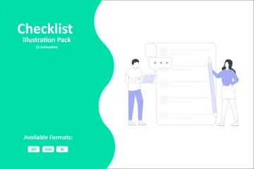 Checklist Illustration Pack