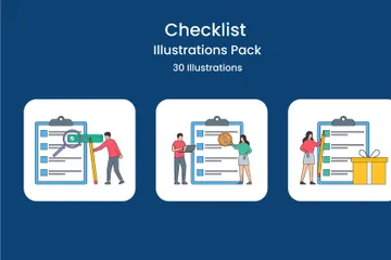 Checklist Illustration Pack