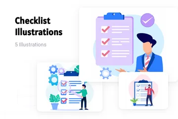 Checklist Illustration Pack