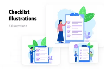 Checklist Illustration Pack