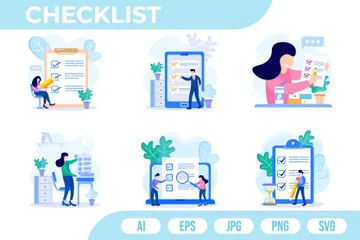 Checklist Illustration Pack