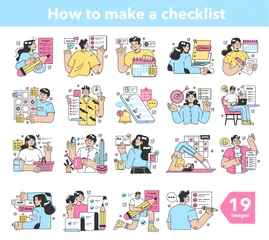 Checklist Illustration Pack