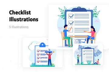 Checklist Illustration Pack