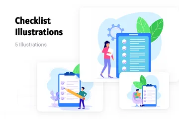 Checklist Illustration Pack