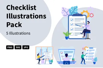 Checklist Illustration Pack