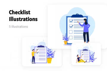 Checklist Illustration Pack