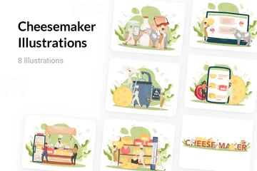 Cheesemaker Illustration Pack