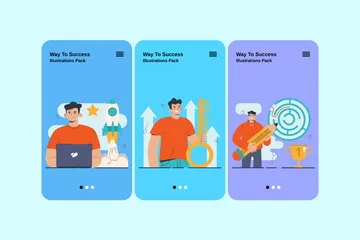 Chemin vers le succès Pack d'Illustrations