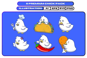 Chick Illustration Pack