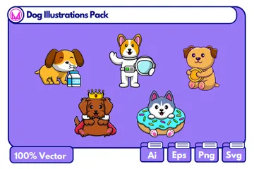 Chien Pack d'Illustrations