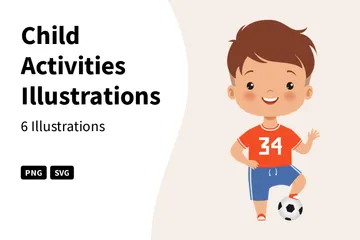 Child Activities Illustration Pack